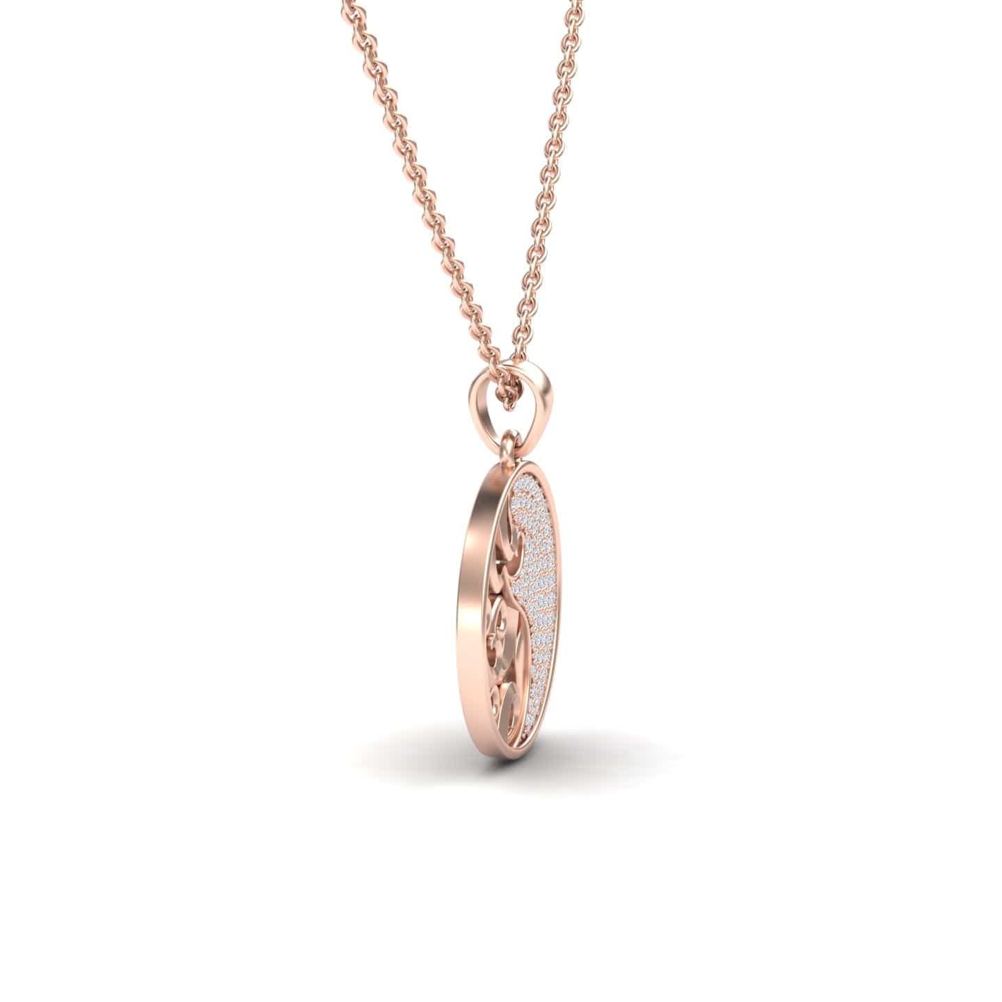 White Diamond Sea Wave Necklace - Vidya