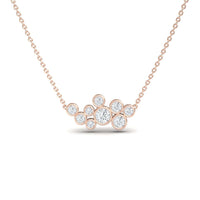 White Diamond Bubble Necklace - Harini
