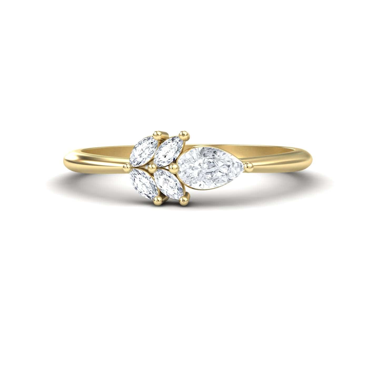 White Diamond Fancy Ring - Julia