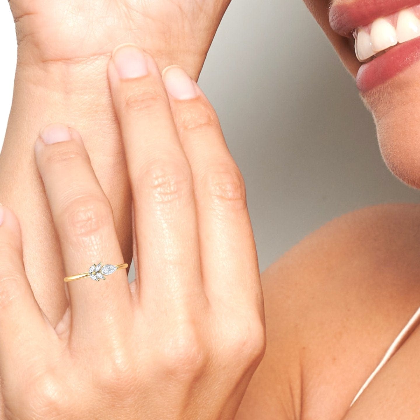 White Diamond Fancy Ring - Julia