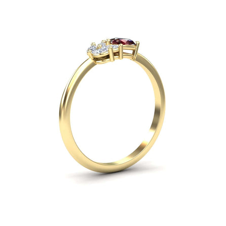 Ruby & Diamond Fancy Ring - Julia