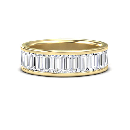 White Diamond Channel-Set Eternity Band - Kyra