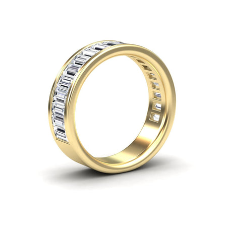 White Diamond Channel-Set Eternity Band - Kyra