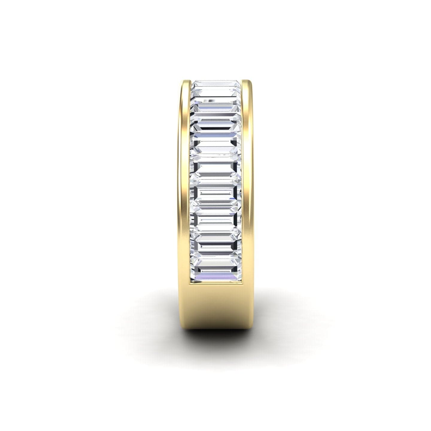 White Diamond Channel-Set Eternity Band - Kyra