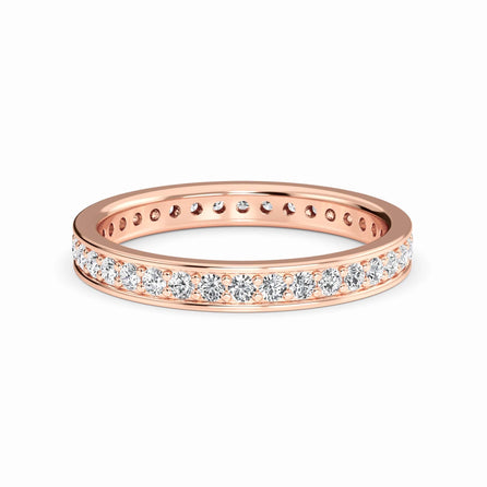 White Diamond Channel-Set Eternity Band - Maeve