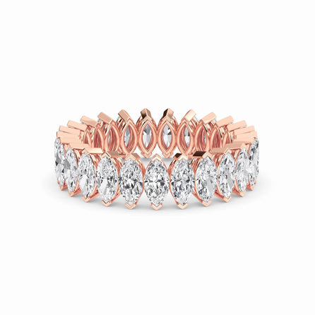 White Diamond Modern Eternity Band - Alaina