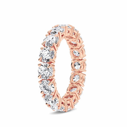 White Diamond Prong Set Eternity Band - Mehak