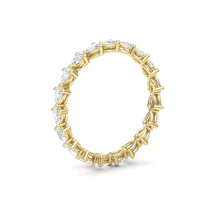 White Diamond Eternity Band Ring - Nikita