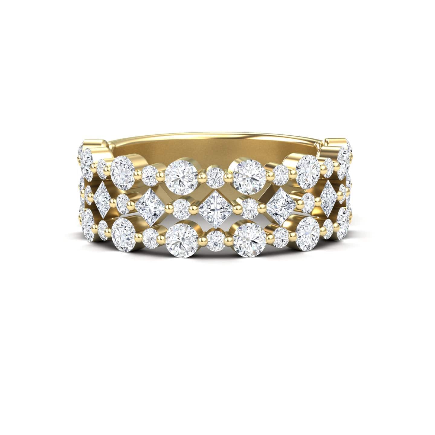 Diamond Lace Band Ring - Victoria