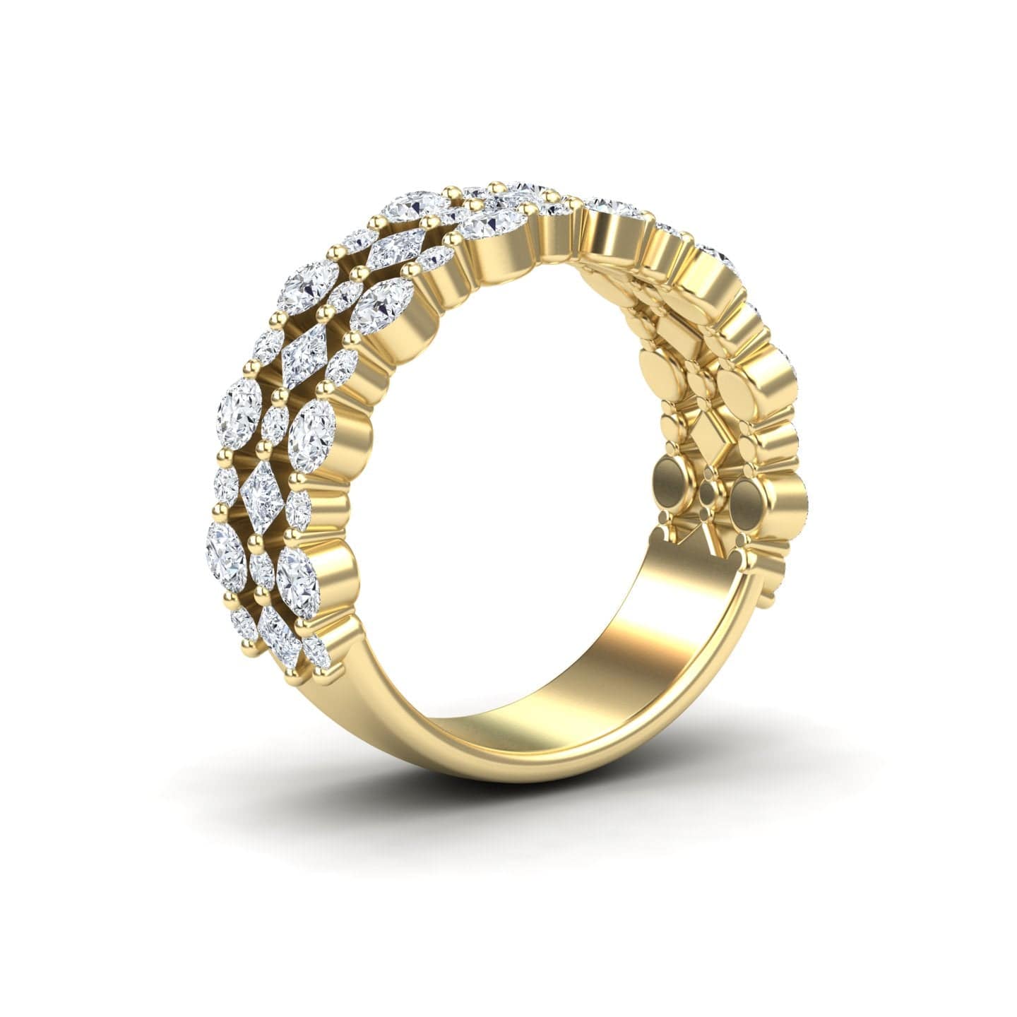 Diamond Lace Band Ring - Victoria