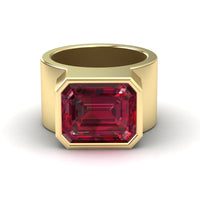 Lab Grown Ruby Statement Ring - Aparna