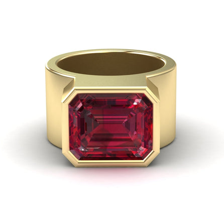 Lab Grown Ruby Statement Ring - Aparna