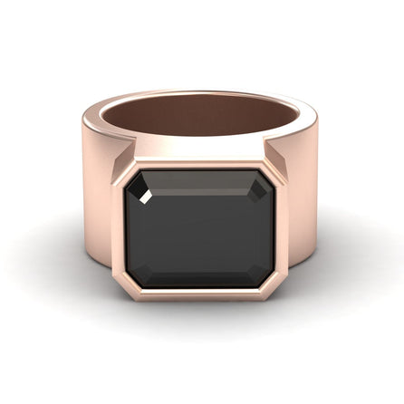 Black Onyx Statement Ring - Aparna