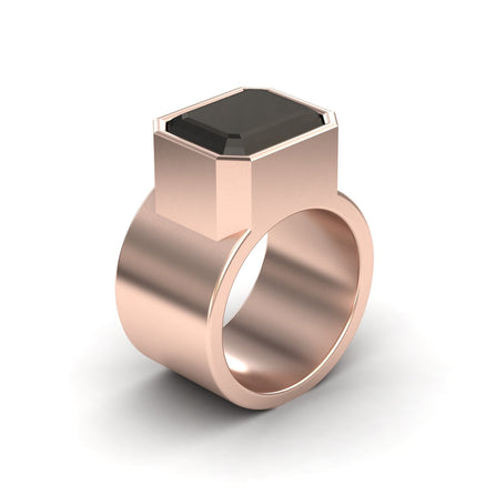 Black Onyx Statement Ring - Aparna