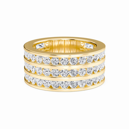 Triple Row Diamond Eternity Band - Sawyer