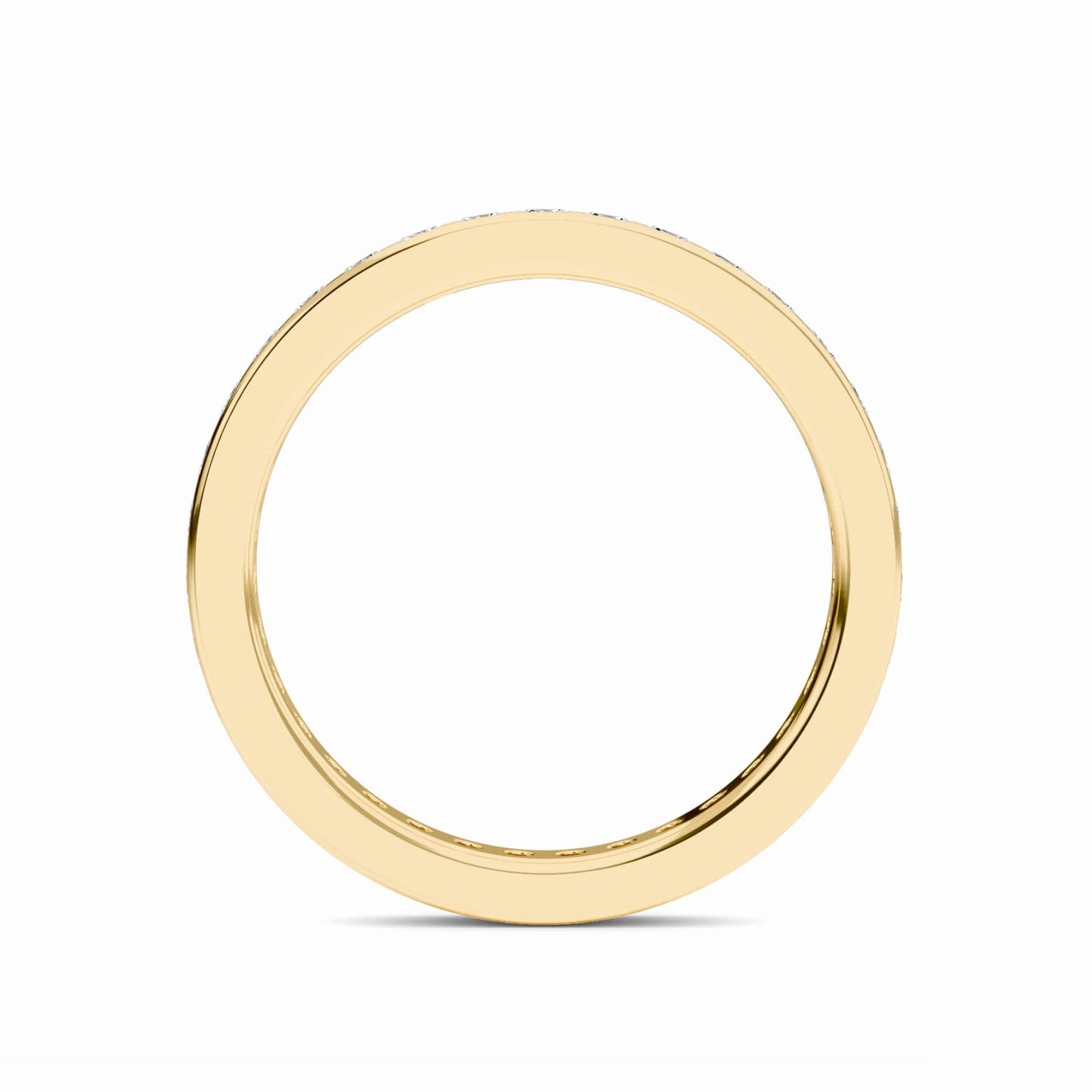 White Diamond Channel-Set Eternity Band - Serenity