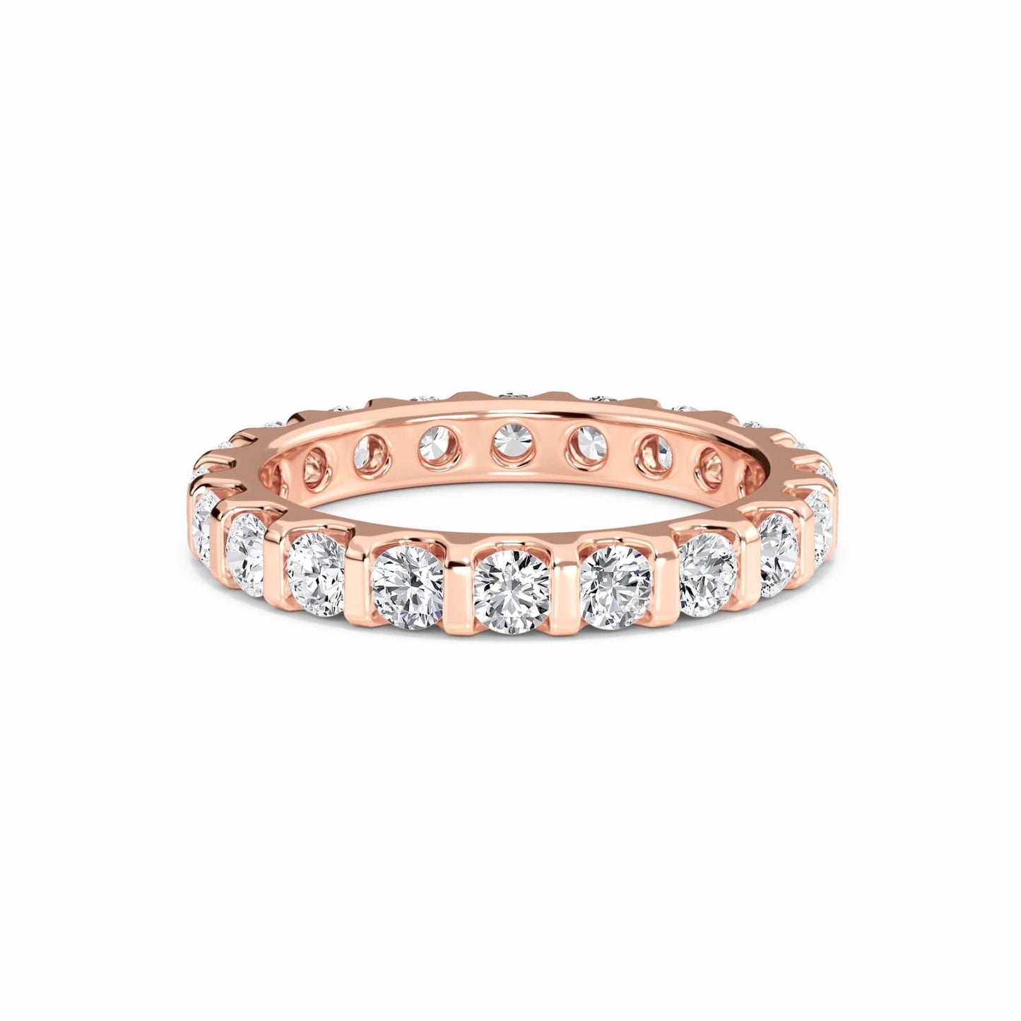 White Diamond Eternity Wedding Band - Vanya