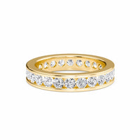 White Diamond Channel-Set Eternity Band - Reagan