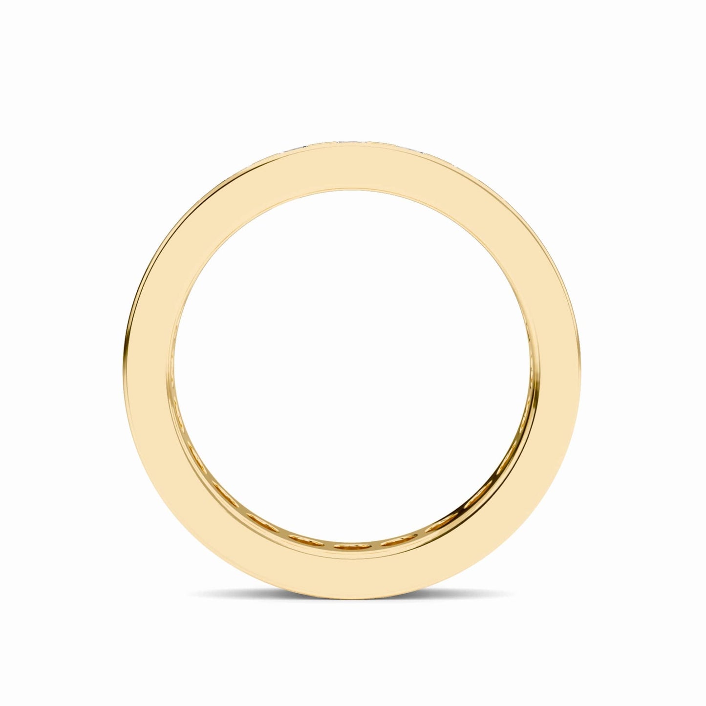 White Diamond Channel-Set Eternity Band - Reagan