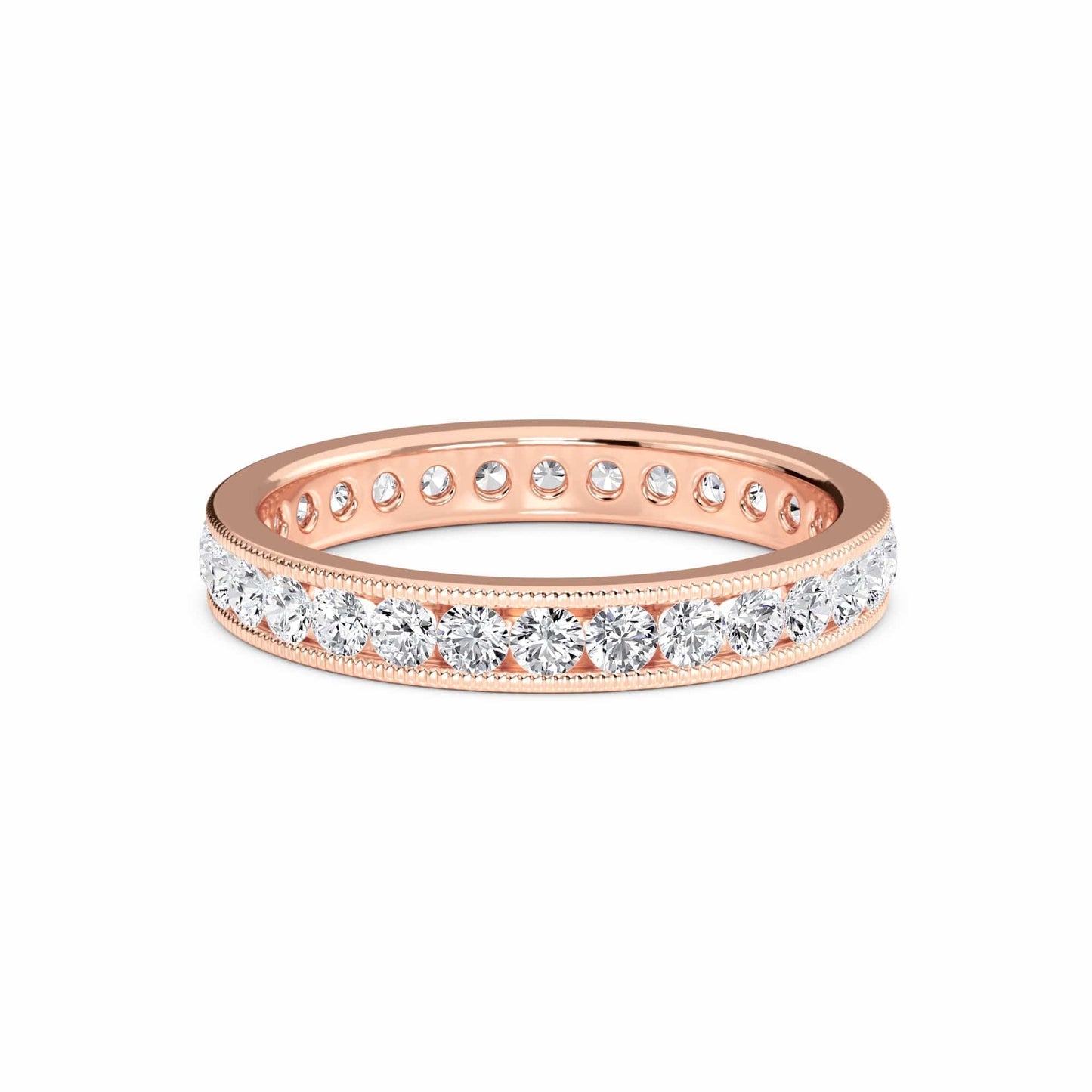 White Diamond Channel-Set Eternity Band - Norah