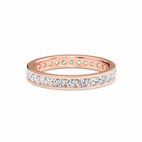 White Diamond Channel-Set Eternity Band - Norah