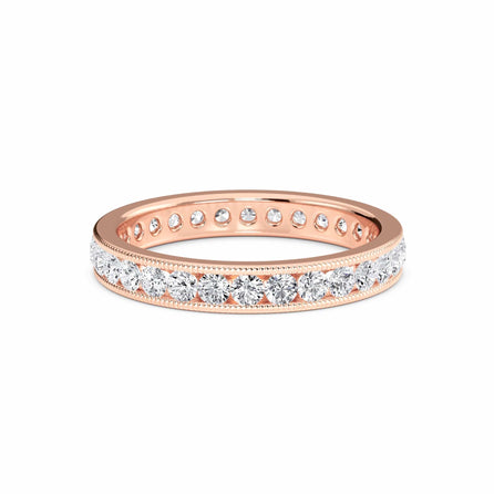 White Diamond Channel-Set Eternity Band - Norah