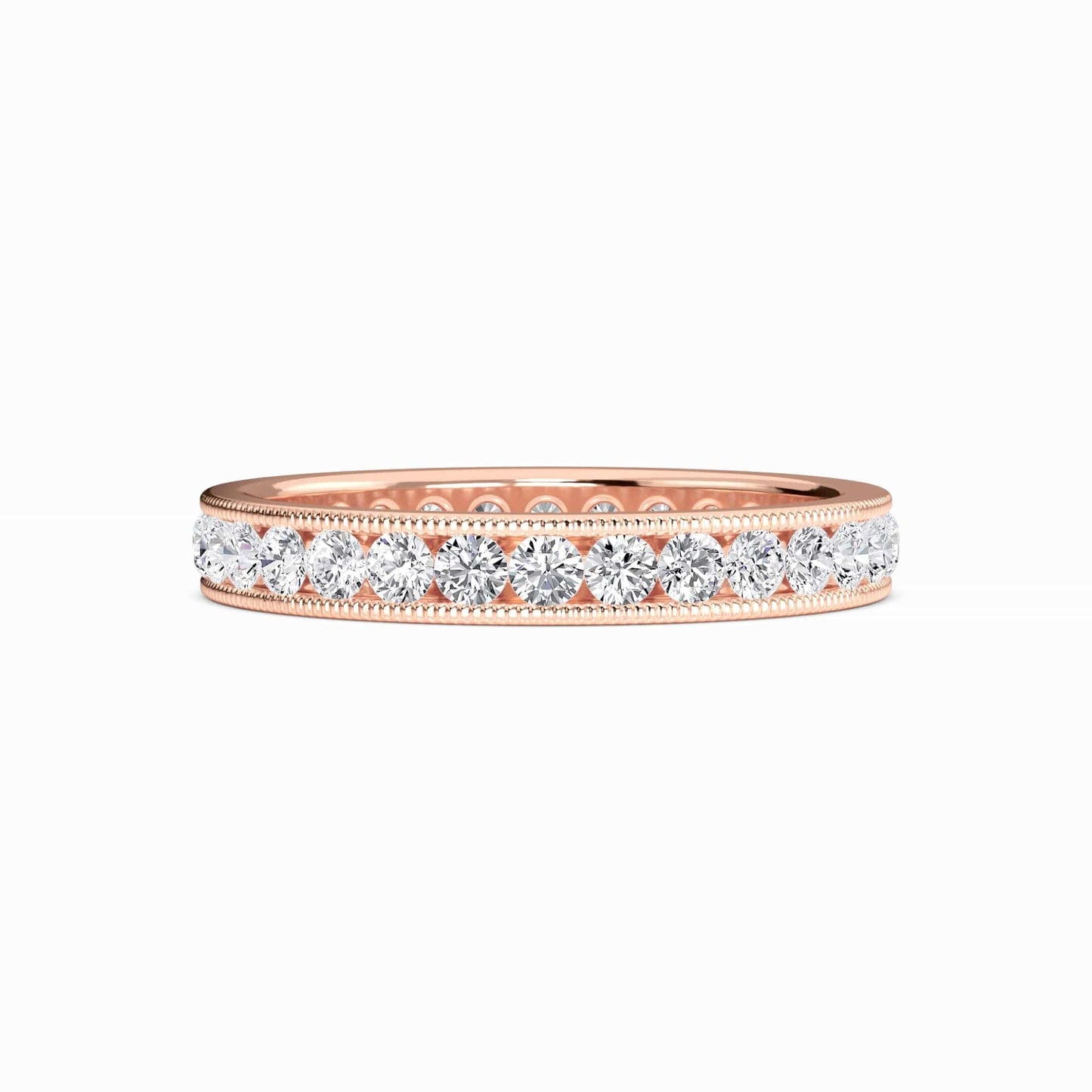 White Diamond Channel-Set Eternity Band - Norah