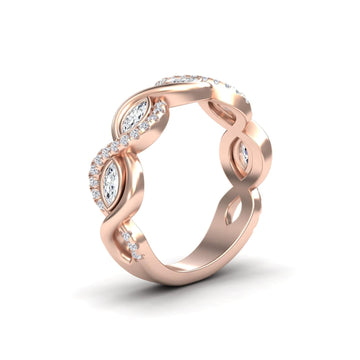 White Diamond Infinity Twist Band - Selma