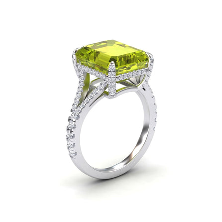 Peridot & Diamond Cocktails Ring - Ziya