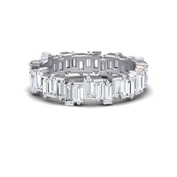 White Diamond Classic Eternity Band - Samantha