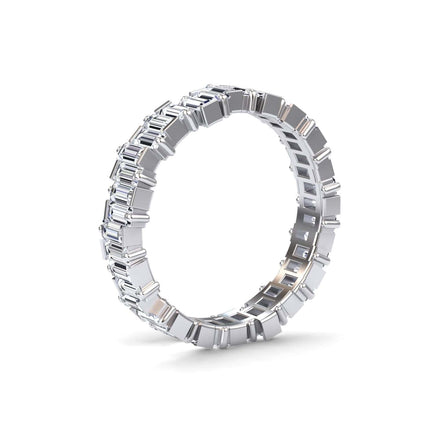 White Diamond Classic Eternity Band - Samantha