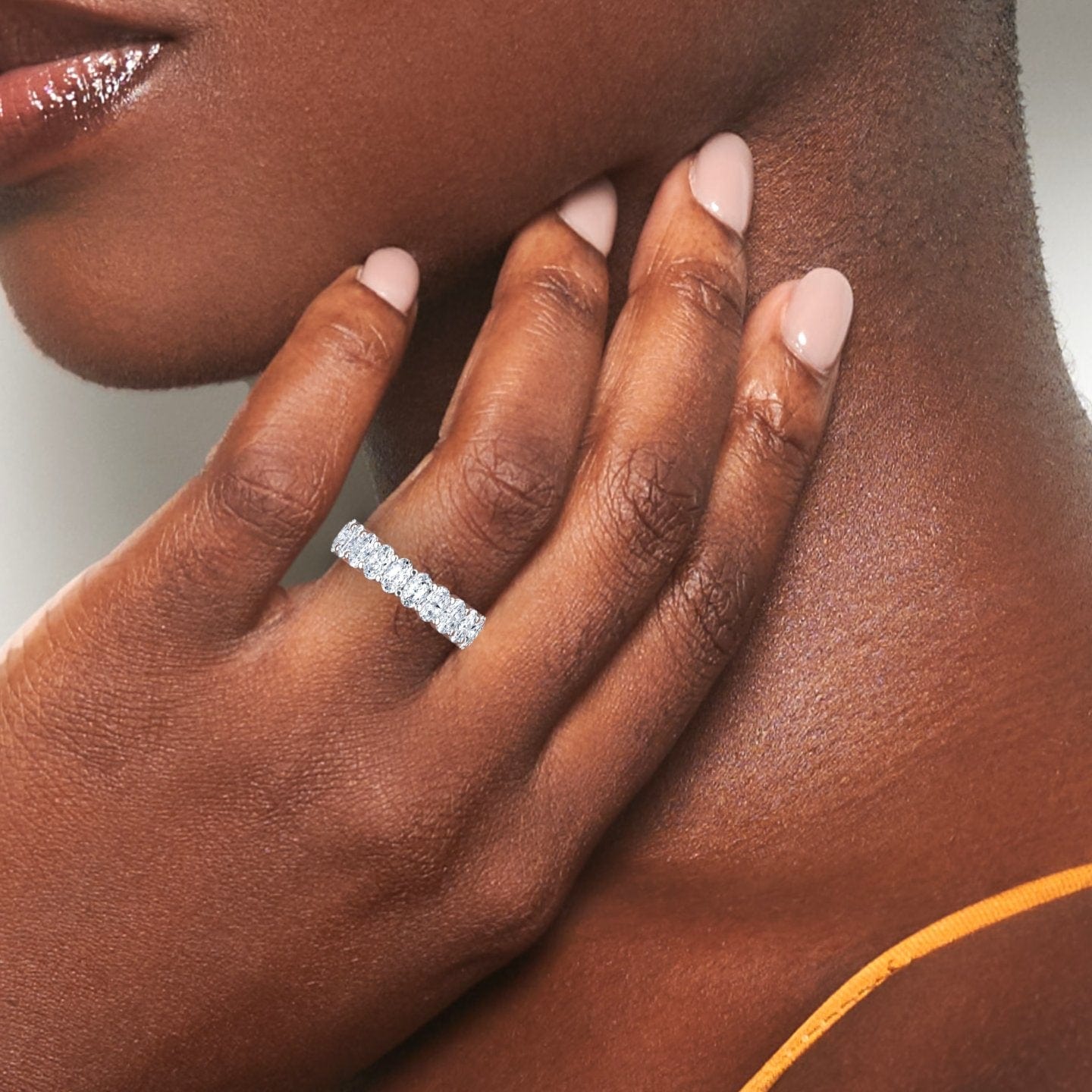 White Diamond Full Eternity Band - Diana