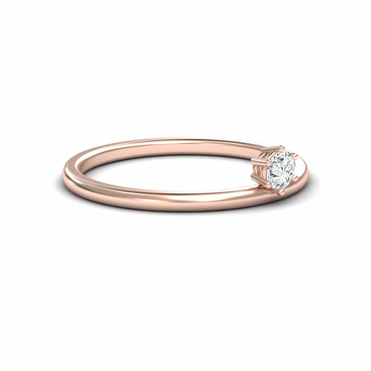 Diamond Solitaire Petite Ring - Faria