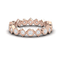 Diamond Geometric Eternity Band - Hetal