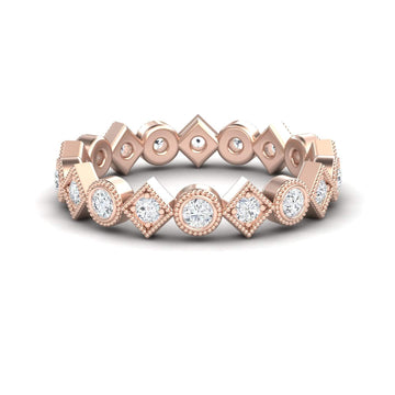 Diamond Geometric Eternity Band - Hetal