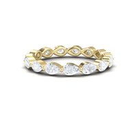 White Diamond Stackable Eternity Band - Kalyani