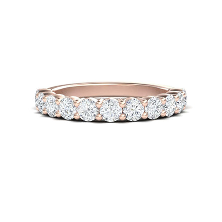 White Diamond Half Eternity Wedding Ring - Parveen