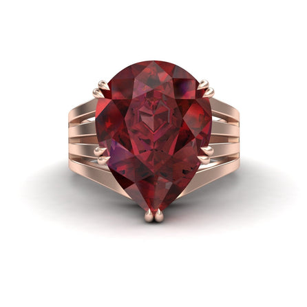 Lab Grown Ruby & Diamond Regal Ring - Anna