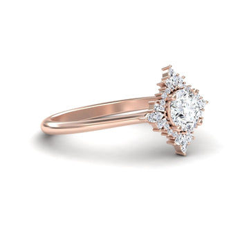 Diamond Vintage-Inspired Starburst Ring - Delia