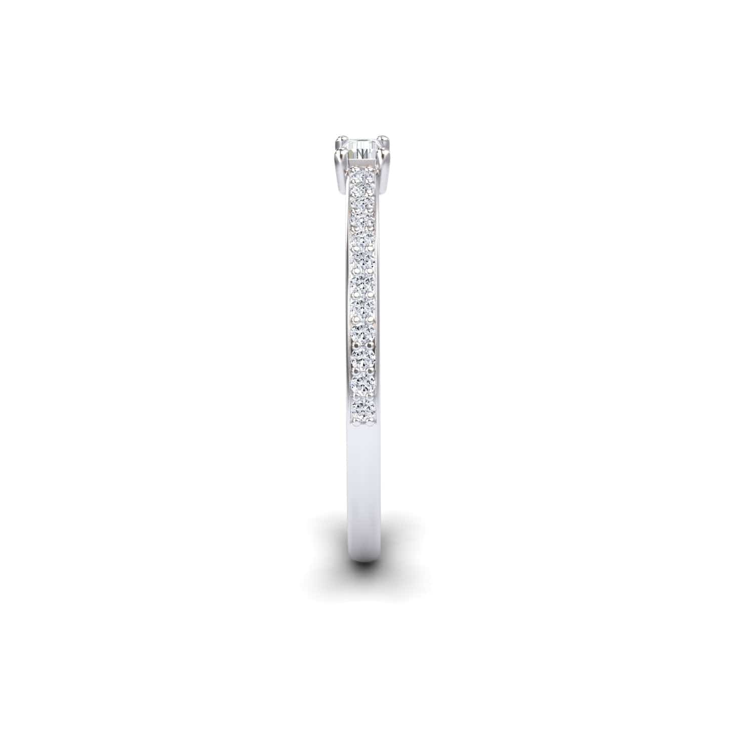 White Diamond Pave Ring - Dia