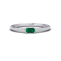 Emerald & Diamond Pave Ring - Dia
