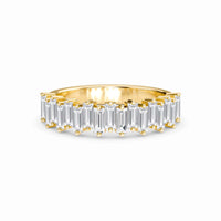 White Diamond Half Eternity Band Ring - Aria