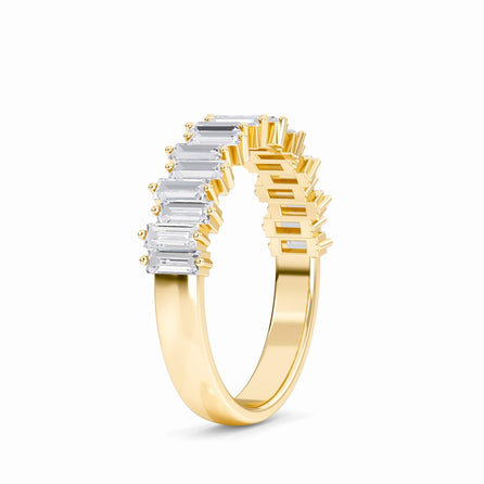 White Diamond Half Eternity Band Ring - Aria