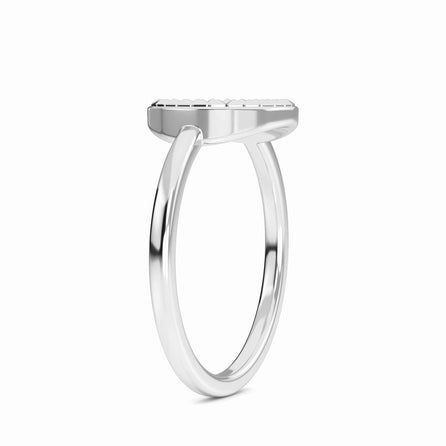 Engravable Faceted Signet Ring - Liliana