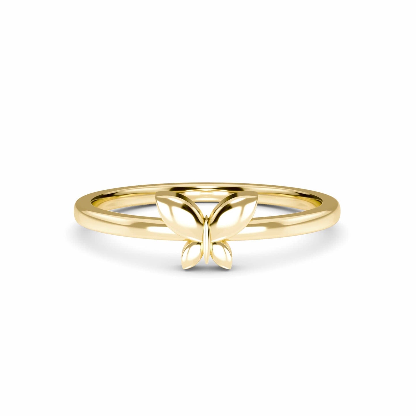 Minimalist Gold Butterfly Ring - Asmita