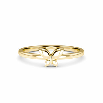 Minimalist Gold Butterfly Ring  - Asmita