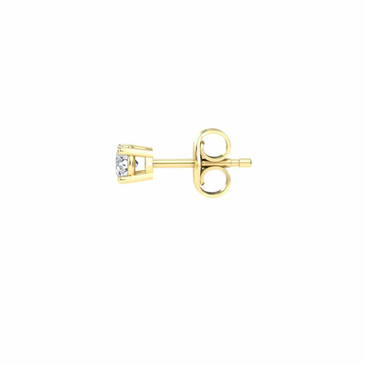 Natural Diamond Earrings - Four Prong - Krisha