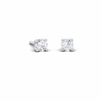Lab Diamond Earrings - 4 Prong - Krisha