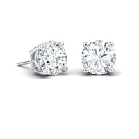 Lab Diamond Earrings - 4 Prong - Krisha