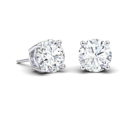 Lab Diamond Earrings - 4 Prong - Krisha